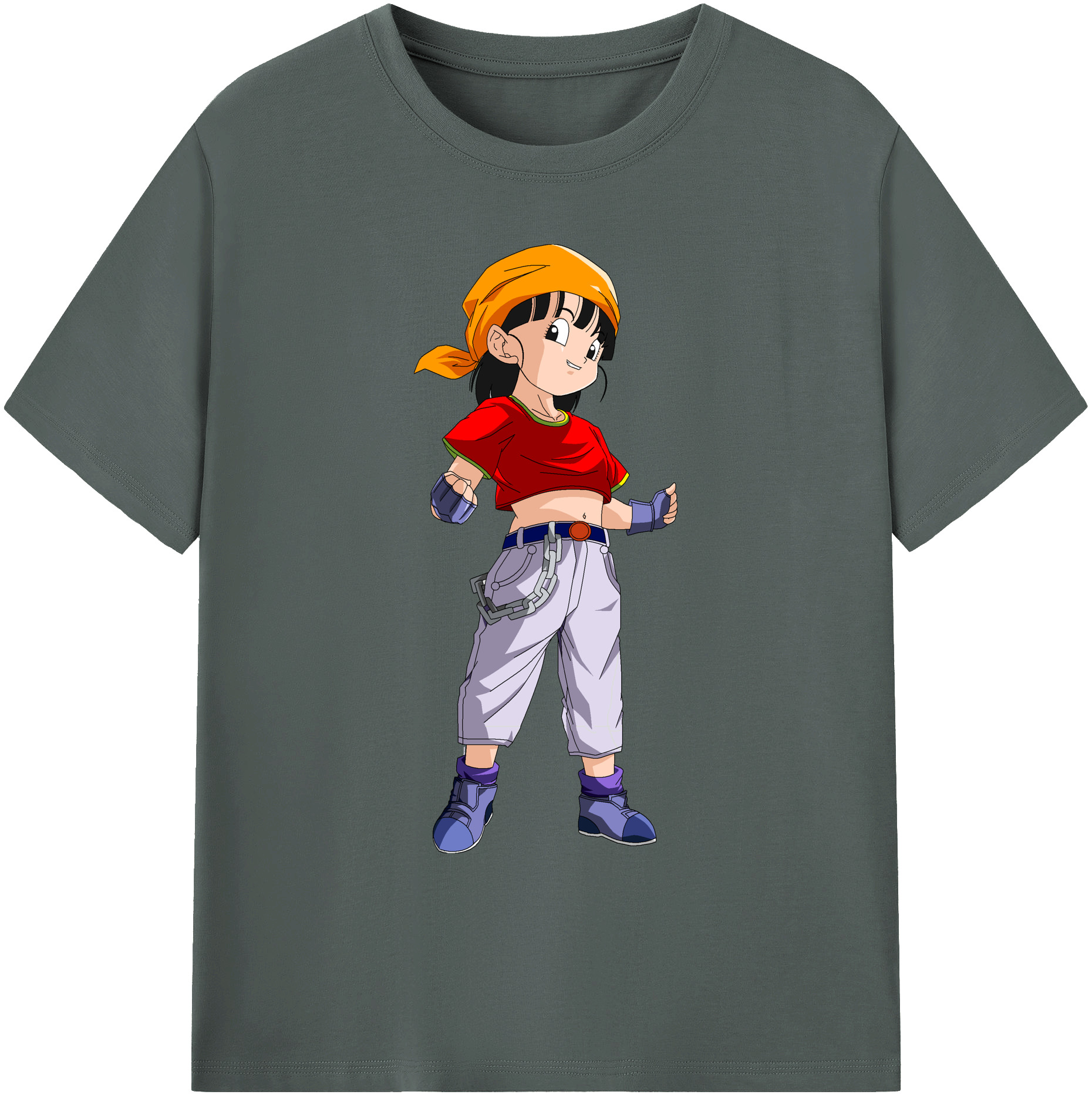 （画像用） ドラゴンボール パン DRAGON BALL Pan 綿100％ メンズ半袖Tシャツ｜肌触りやわらか＆通気性